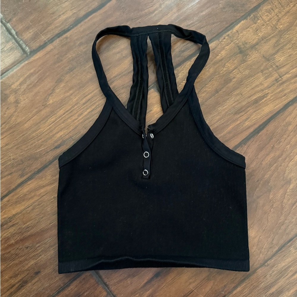 FP Movement by Free People Black Racerback Top - Picture 2 of 3